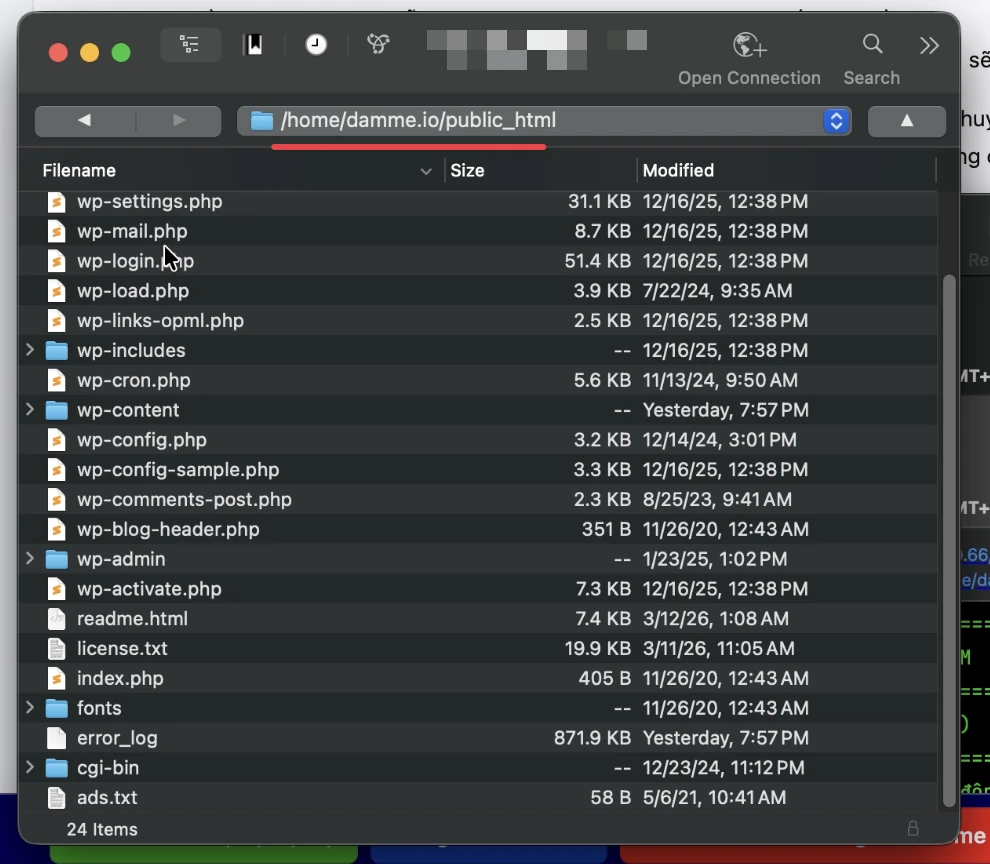 ftp code public_html